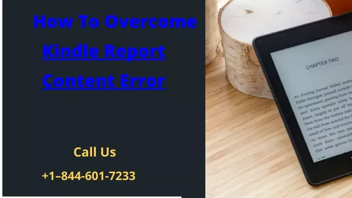 how to overcome kindle report content error