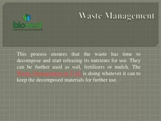 Waste Management