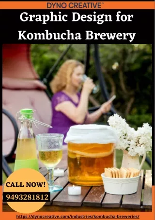 Graphic Design for Kombucha Brewery | Top Designing Services | Dyno Creative