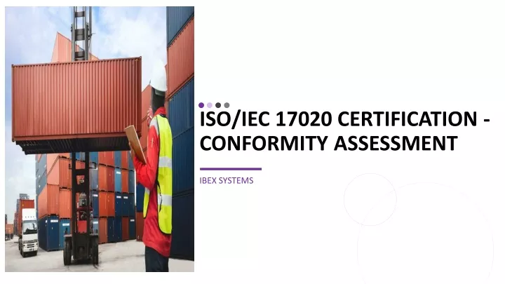 iso iec 17020 certification conformity assessment