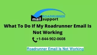 Roadrunner Email Is Not Working