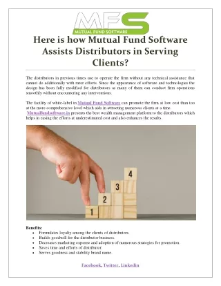 here is how mutual fund software assists