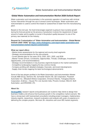 water automation and instrumentation market