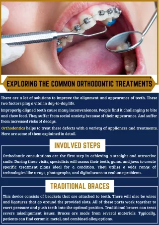 Exploring The Common Orthodontic Treatments