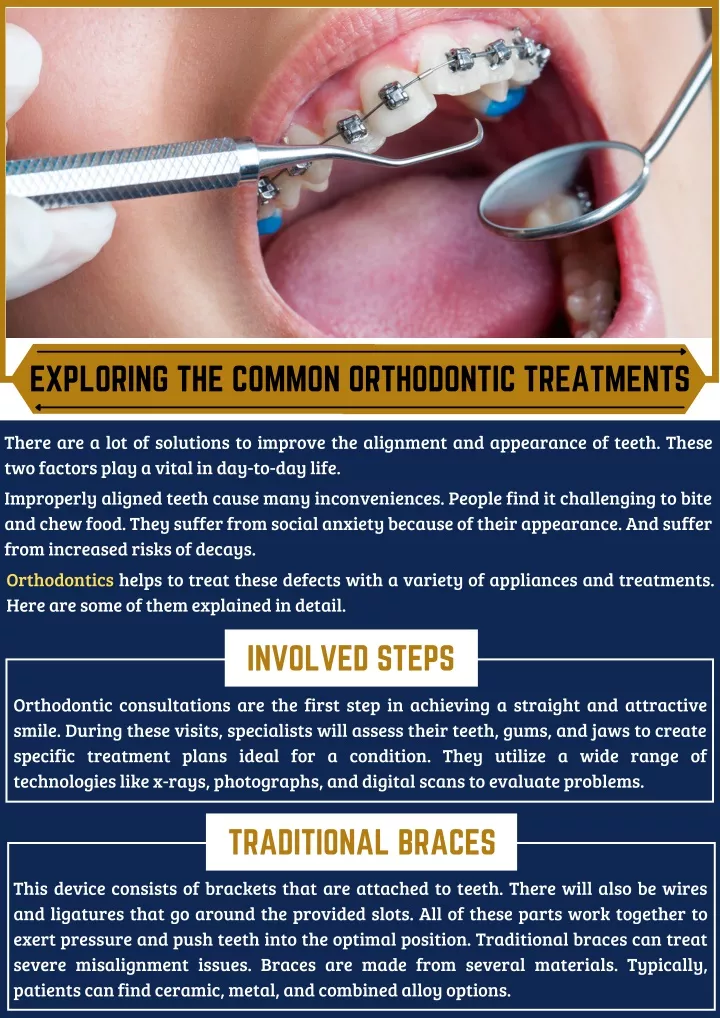 exploring the common orthodontic treatments