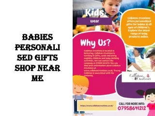 Babies Personalised Gifts Shop Near Me