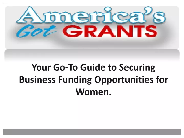 your go to guide to securing business funding