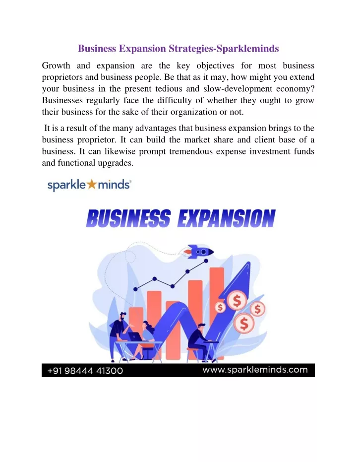 business expansion strategies sparkleminds