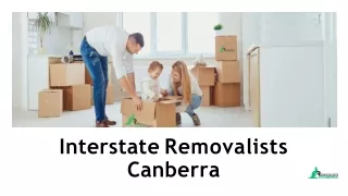 Interstate Removalists Canberra