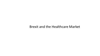 Brexit and Heatlcare indsutry