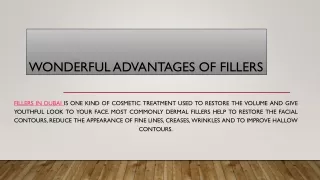 Fillers in dubai