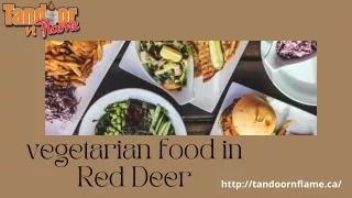 vegetarian food in red deer