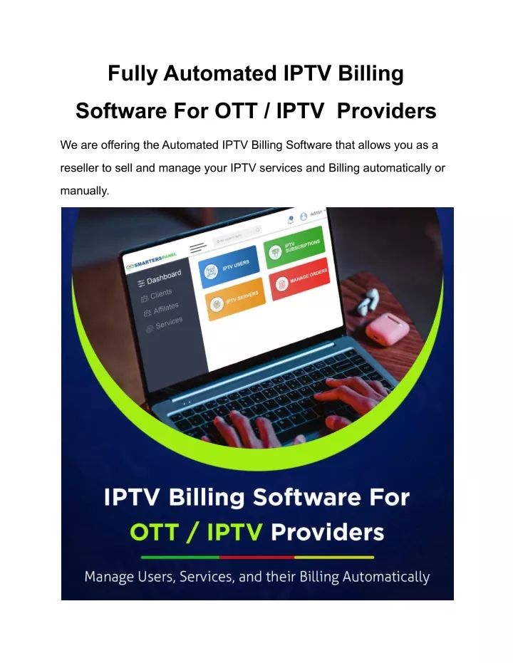 fully automated iptv billing