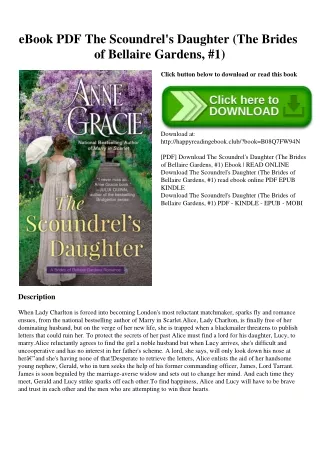 eBook PDF The Scoundrel's Daughter (The Brides of Bellaire Gardens  #1) (DOWNLOAD E.B.O.O.K.^)
