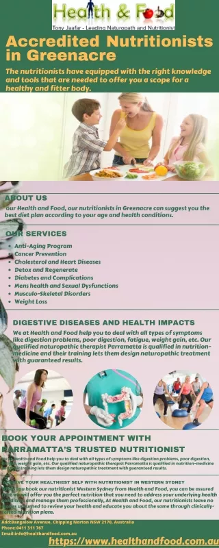 Accredited Nutritionists in Greenacre