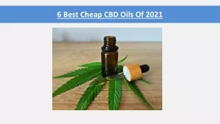6 best cheap cbd oils of 2021
