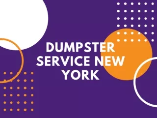 Dumpster Service New York