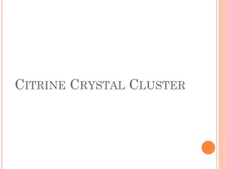 citrine crystal cluster