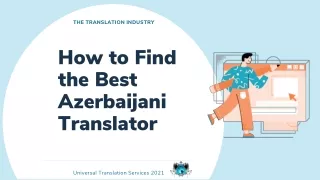 the translation industry