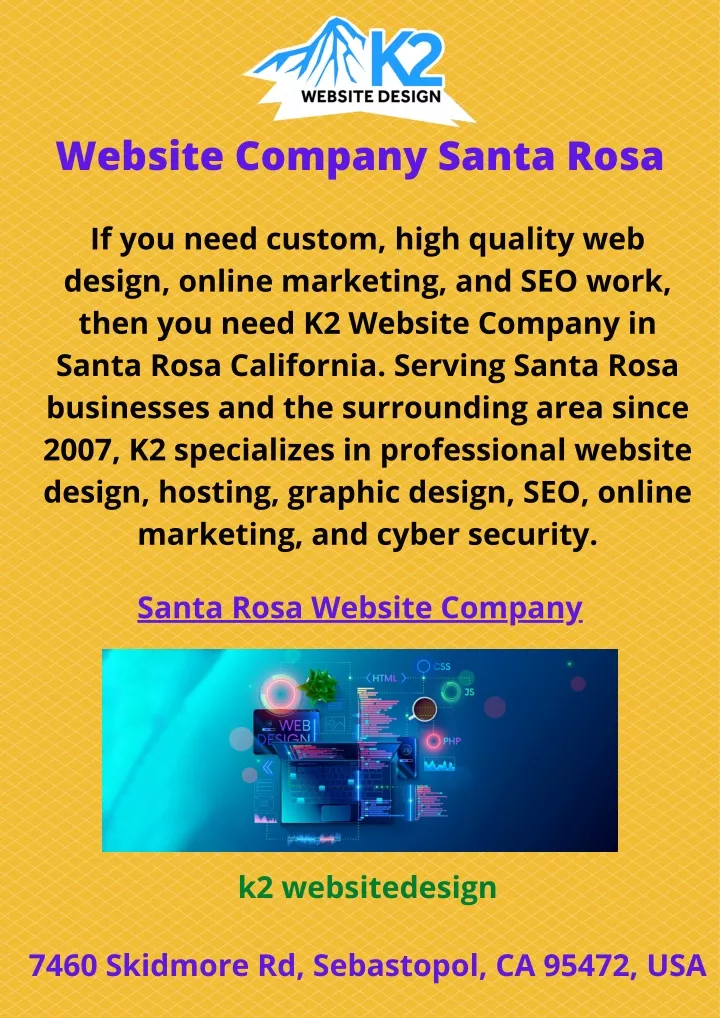 website company santa rosa