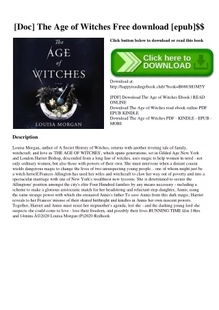 [Doc] The Age of Witches Free download [epub]$$