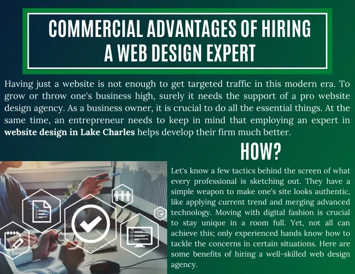 commercial advantages of hiring a web design