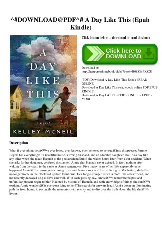 ^#DOWNLOAD@PDF^# A Day Like This (Epub Kindle)