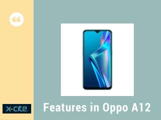 features in oppo a12
