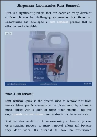 best rust remover spray product for metal in New Zealand