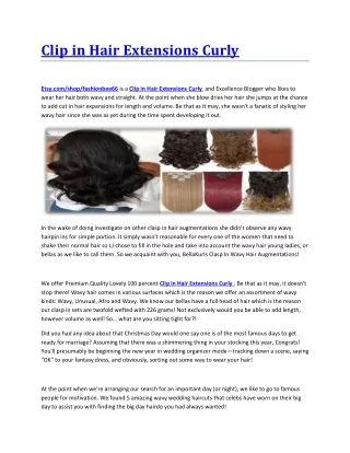 Clip in Hair Extensions Curly