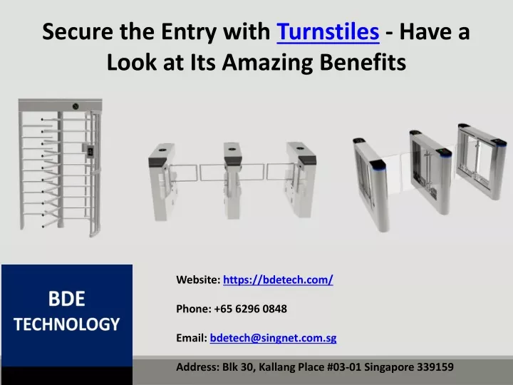 secure the entry with turnstiles have a look