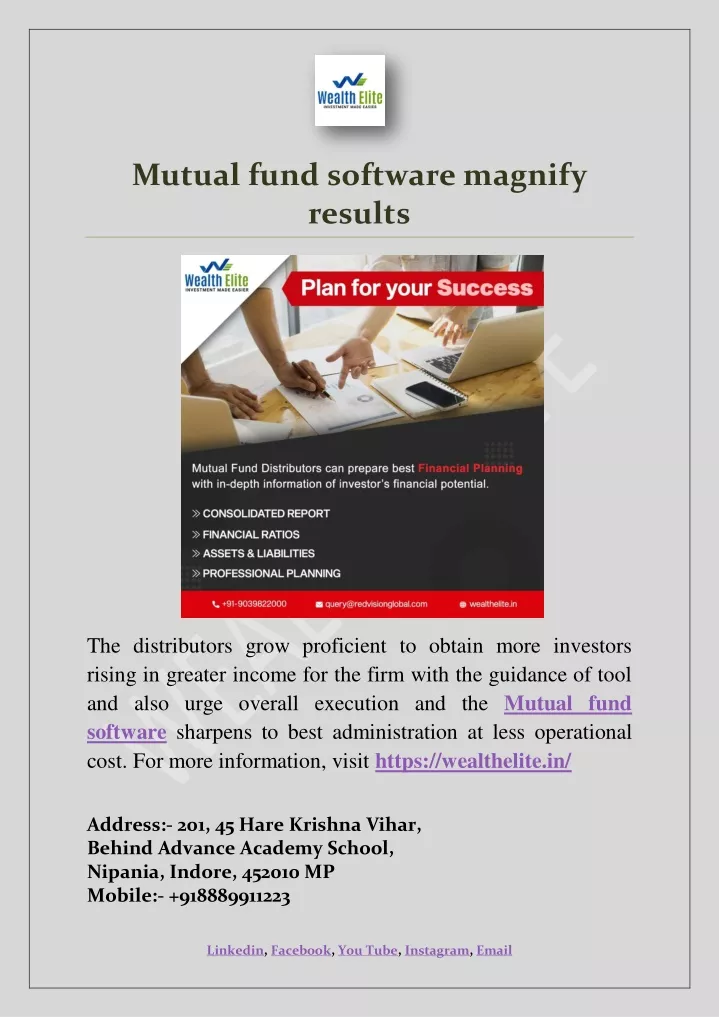 mutual fund software magnify results