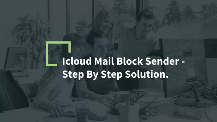 icloud mail block sender step by step solution
