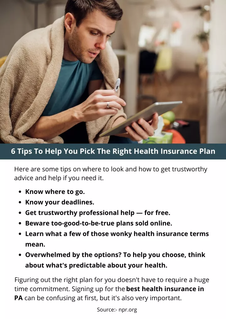 PPT - 6 Tips To Help You Pick The Right Health Insurance Plan ...