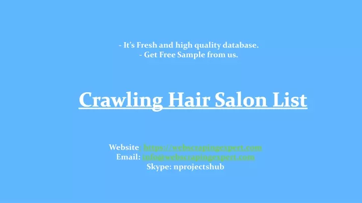 crawling hair salon list