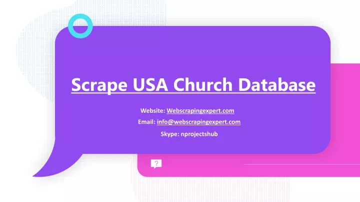 scrape usa church database