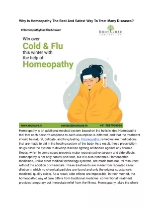 Why Is Homeopathy The Best And Safest Way To Treat Many Diseases.docx-converted