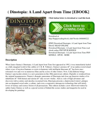 (E.B.O.O.K. DOWNLOAD^ Dinotopia A Land Apart from Time [EBOOK]