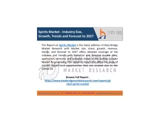 spirits market industry size growth trends
