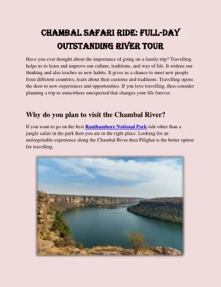 Chambal Safari Ride-converted