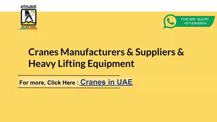 cranes manufacturers suppliers heavy lifting