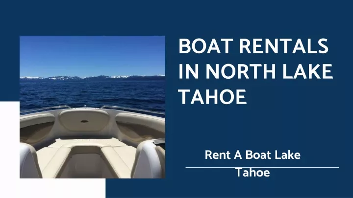 boat rentals in north lake tahoe