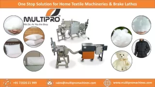 One Stop Solution for Home Textile Machineries & Brake Lathes