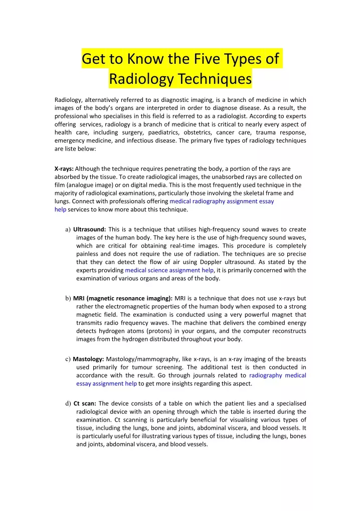 get to know the five types of radiology techniques