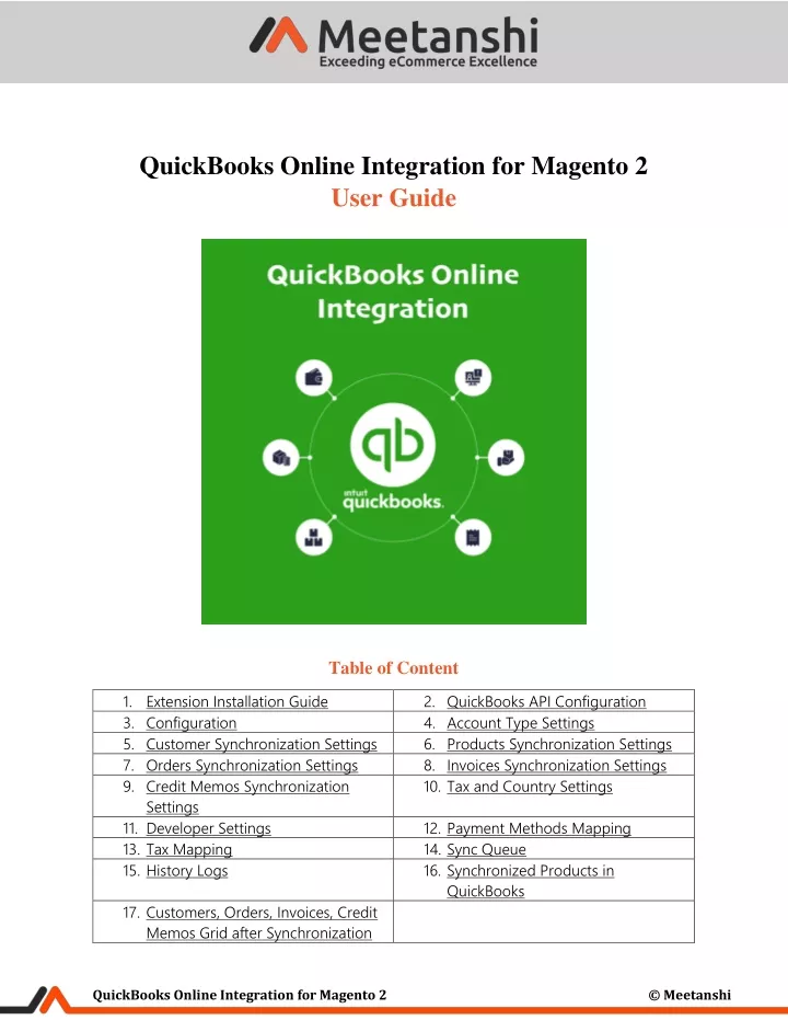 quickbooks online integration for magento 2 user