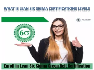 what is lean six sigma certifications levels