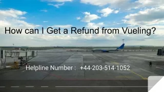 how can i get a refund from vueling