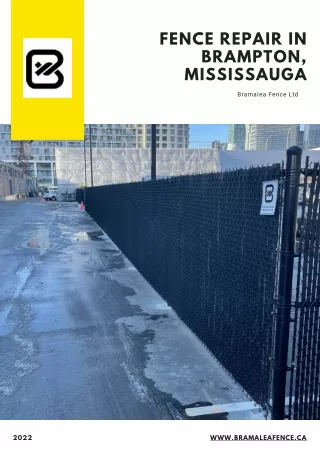 Fence Repair In Brampton, Mississauga