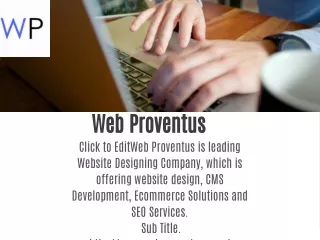 web proventus website designing company which