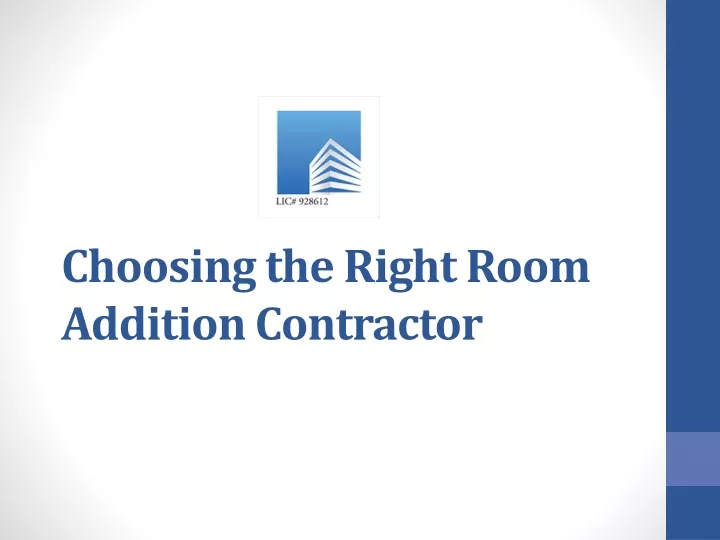 choosing the right room addition contractor